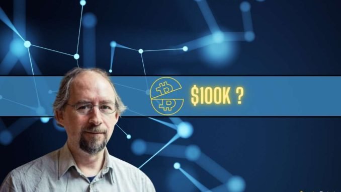 Adam Back Bets 1 Million Satoshi for BTC's Price to Reach $100K Before 2024 Bitcoin Halving